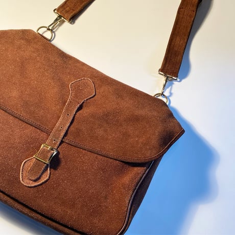 1980's L.L.Bean Musette Suede Bag