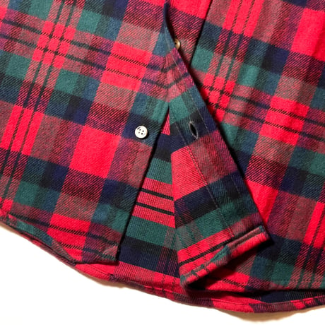 1990's FIVE BROTHER Heavy Flannel L/S Shirt Deadstock