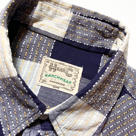1960's H BAR C Western L/S Shirt