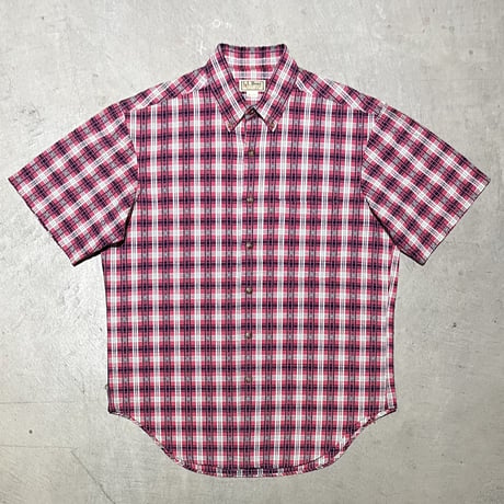 1980's L.L.Bean Seersucker S/S Shirt
