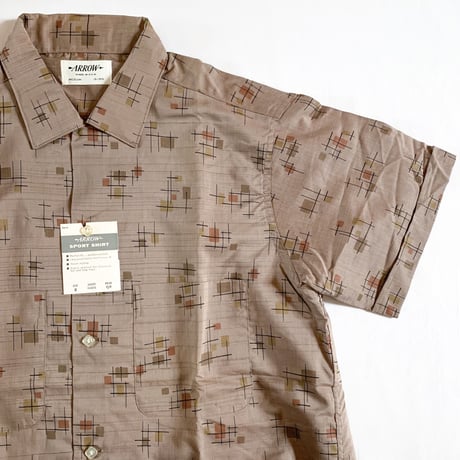 1960's ARROW Cotton×Rayon S/S Shirt Deadstock