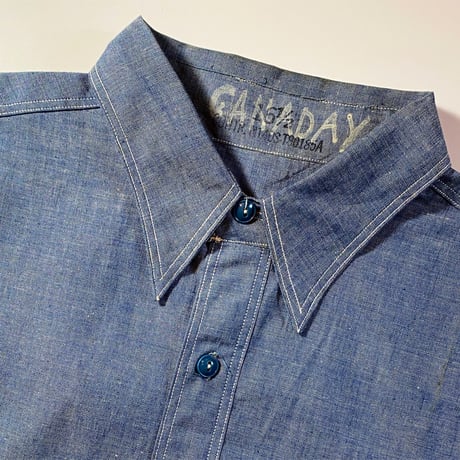 1940's US.NAVY Chambray L/S Shirt Deadstock