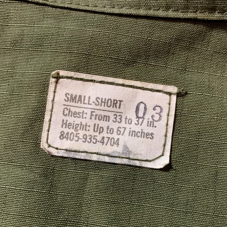 1970's US.ARMY Jungle Fatigue 4th Jacket