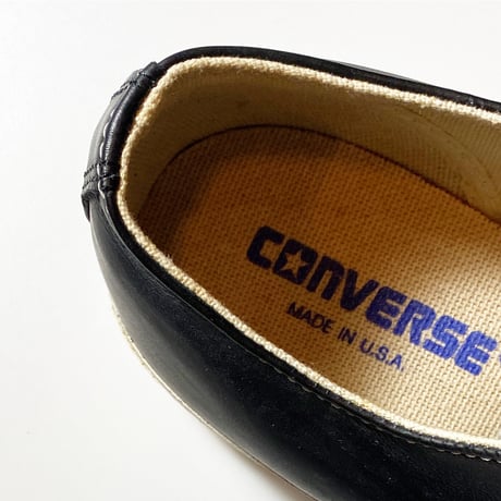 1990's CONVERSE JACK PURCELL Black Leather Low Deadstock