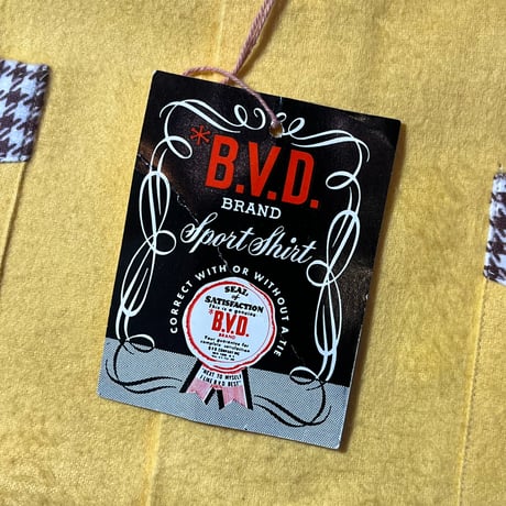 1950's B.V.D. Flannel L/S Shirt Deadstock