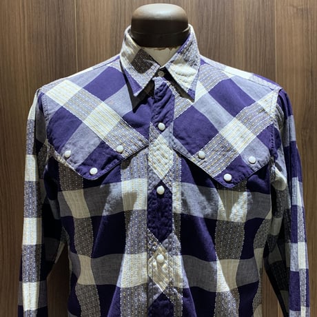 1960's H BAR C Western L/S Shirt