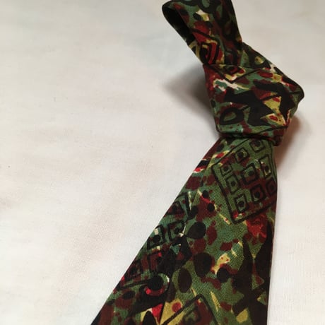 1960's Hager's Cotton Batik Necktie