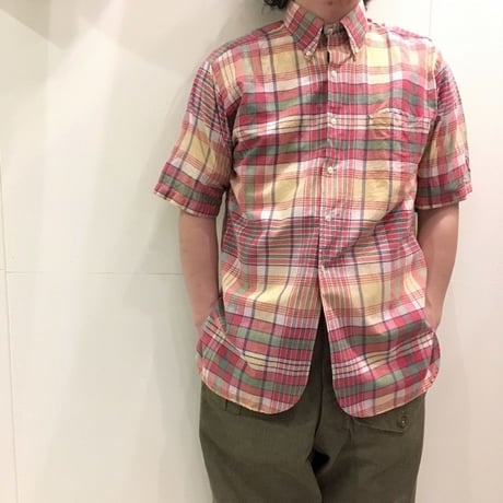1960's A&S Indian Madras S/S Shirt