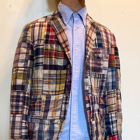 1960's Martin Eastman Ltd Indian Madras Patchwork Tailored Jacket