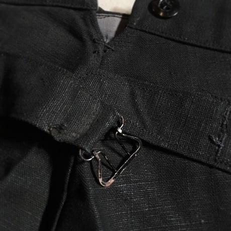 1930's French Indigo Linen Trousers Deadstock