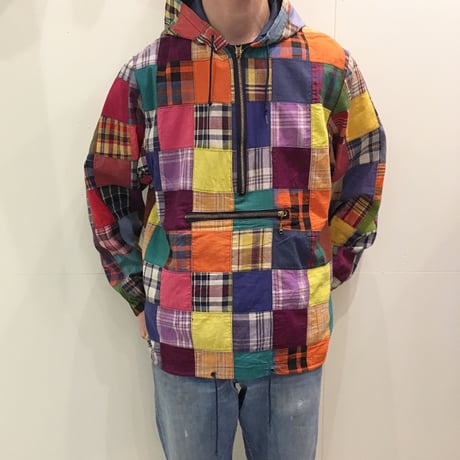 1960's PETERS Indian Madras Patchwork Anorak Parka