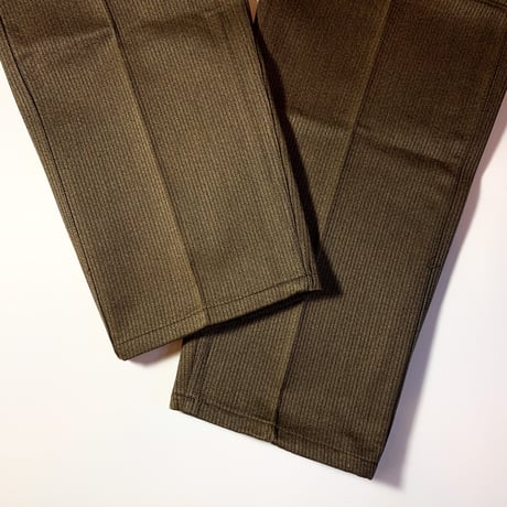 1940's〜 SAVO Brown Pique Trousers Deadstock
