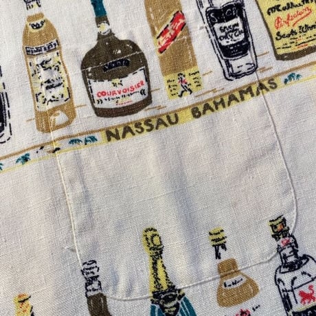 1960's THE MEN'S SHOP Linen S/S Shirt
