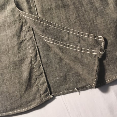 1940's SUPER OX HIDE Gray Chambray L/S Shirt
