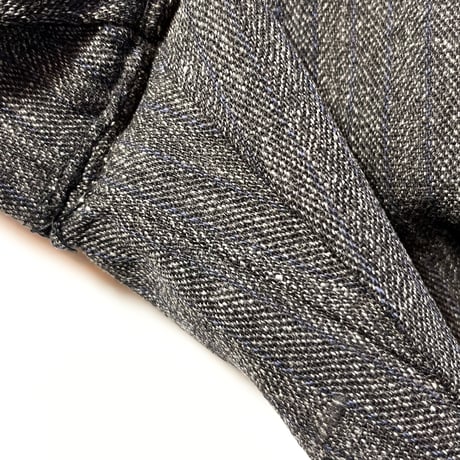 1930〜40's Unknown Black Covert Stripe Trousers Deadstock