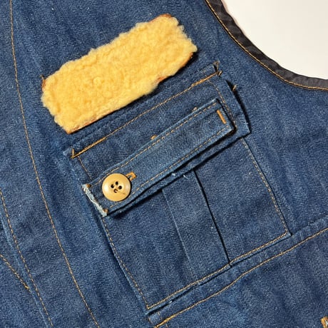 1970's SAFT BAK Denim Fishing Vest