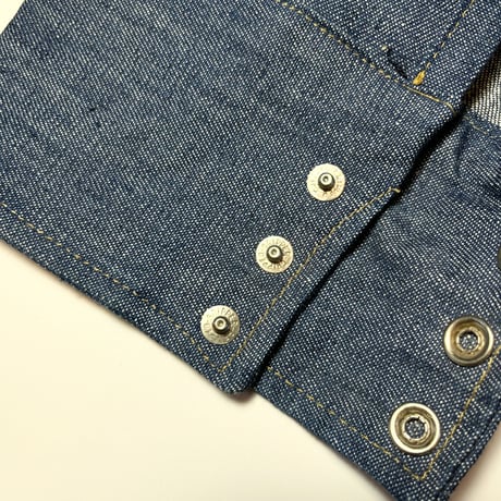 1980's BIG MAC Denim Western L/S Shirt Deadstock