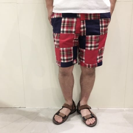 1970's Unknown Indian Madras Patchwork Short Pants