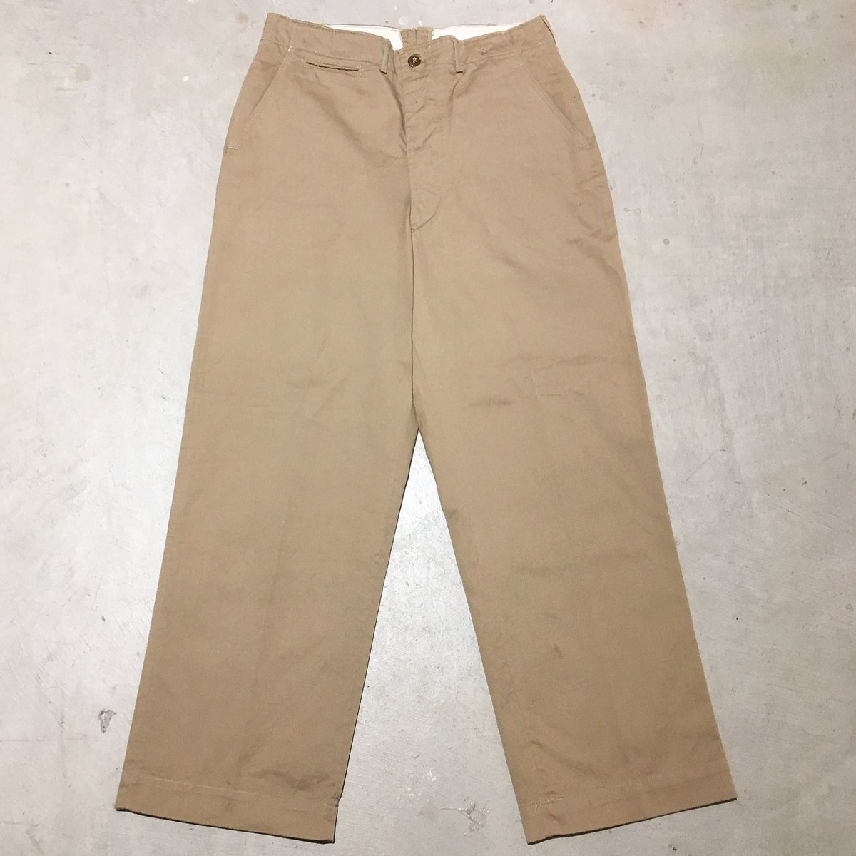 M-43 40s チノパン 米軍 ヴィンテージ W31L31 usarmy 40年代 40s アメリカ軍 米軍 M-43 M43 ベージュ チノパン