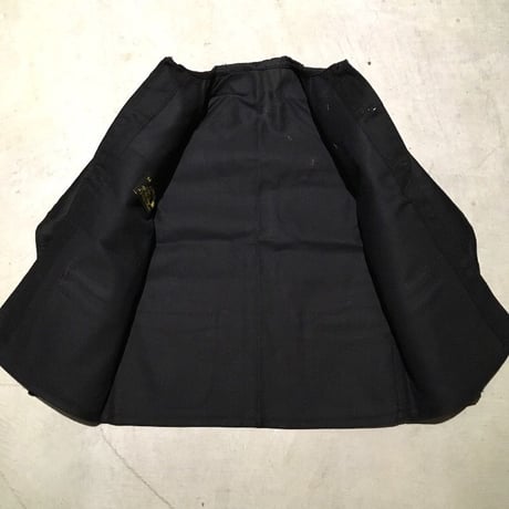 1950's LE MONT ST MICHEL Black Moleskin Jacket Deadstock