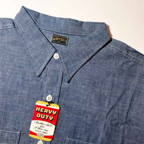 1950〜60's HEAVY DUTY Chambray L/S Shirt Deadstock