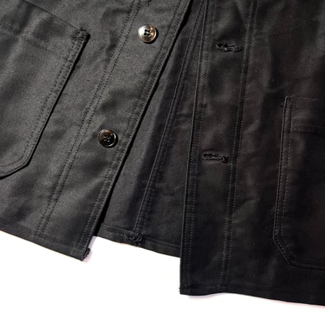 1950's Dubure&Deverchere Black Moleskin Jacket