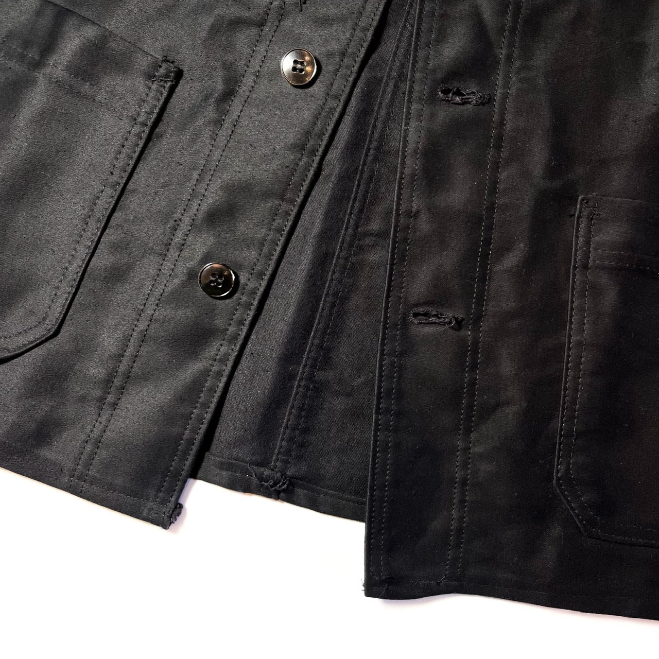 50s Dubure&Deverchere ブラックモールスキンジャケット 1950's Dubure&Deverchere Black Moleskin Jacket