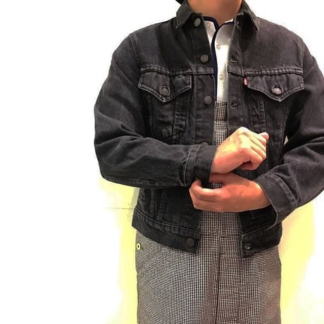 1990's Levi's 70706 Black Denim Jacket