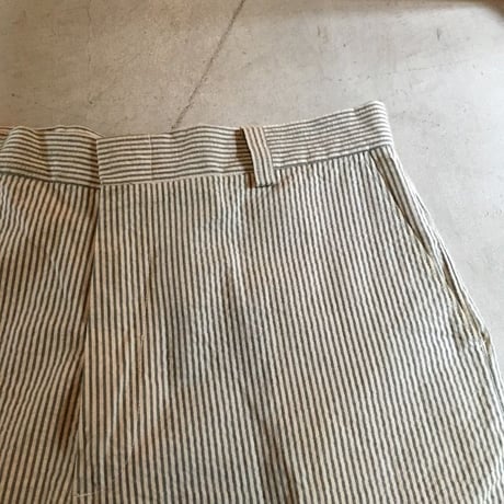 1960's Unknown Seersucker Tapered Pants