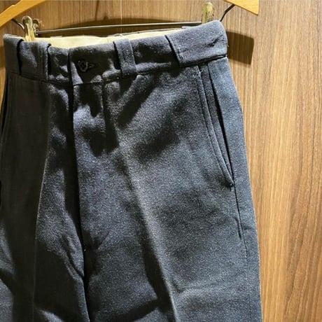 1950's〜 Unknown Whipcord Trousers Black Deadstock