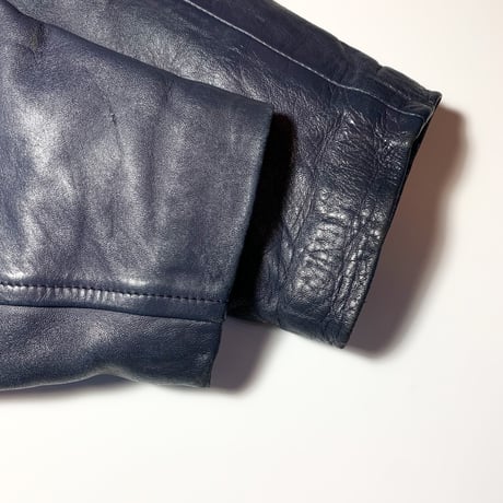 1980's French Military Leather Pilot Jacket