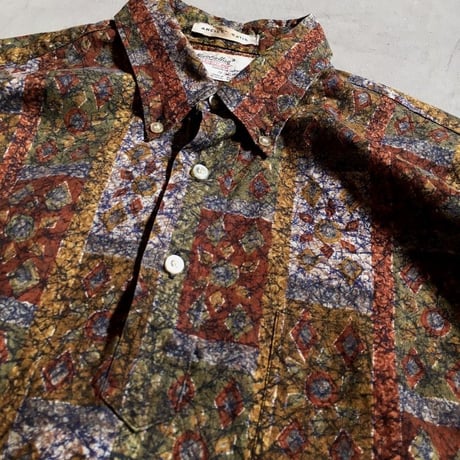 1960's Manhattan Batik Pullover S/S Shirt
