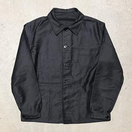 1940〜50's LE MONT ST MICHEL Black Moleskin Jacket Deadstock