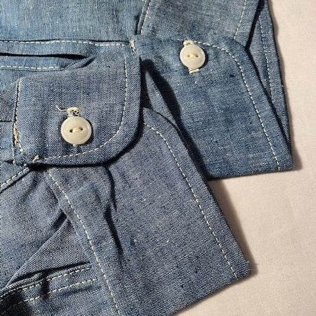 1960's BULL-DOG Chambray L/S Shirt Deadstock
