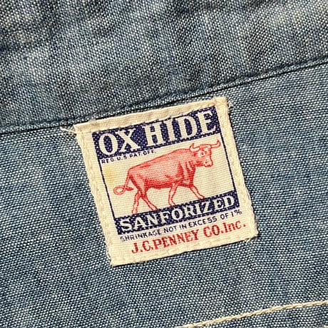 1950's OX-HIDE Chambray L/S Shirt
