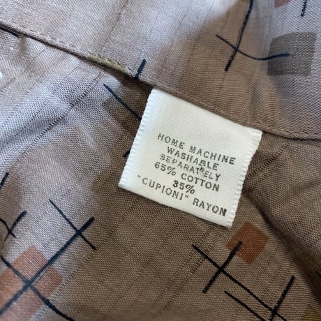 1960's ARROW Cotton×Rayon S/S Shirt Deadstock
