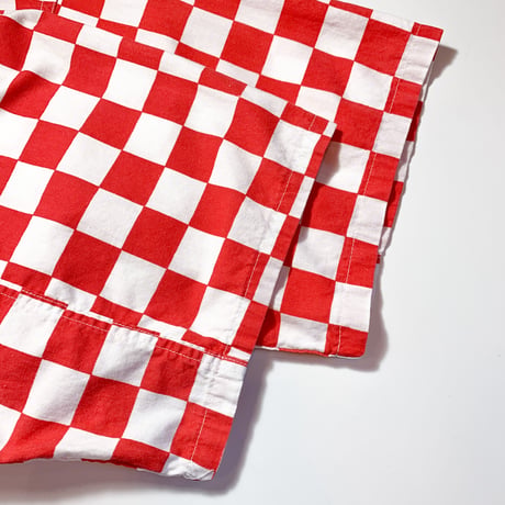 1950's〜 Unknown Checkered Flag Pattern S/S Shirt