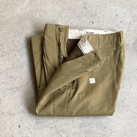 1940's US.ARMY Chino Trousers With Liner Deadstock
