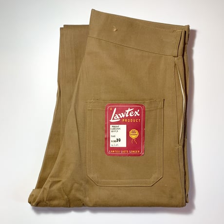 1950's A Lawtex PRODUCT Cotton Trousers Deadstock