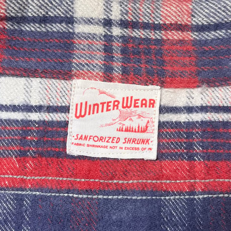 1950's WINTER WEAR Heavy Flannel L/S Shirt