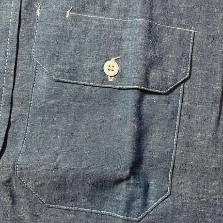 1970's DEE CEE Chambray L/S Shirt Deadstock
