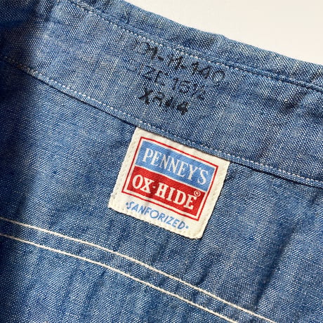 1950's〜 OX-HIDE Chambray L/S Shirt