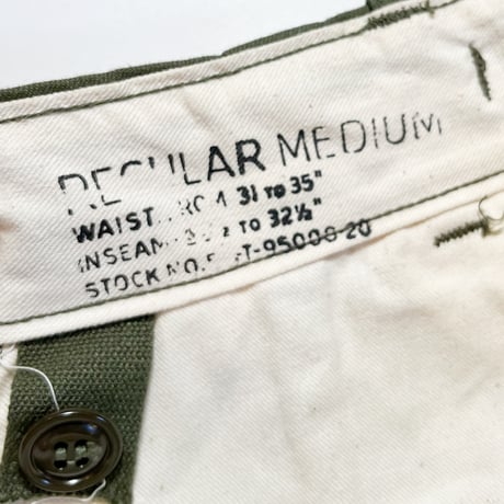 1950's US.ARMY M-51 Field Trousers Deadstock