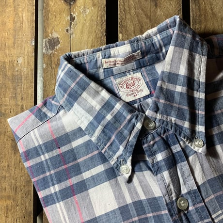 1960's Enro Indian Madras S/S Shirt