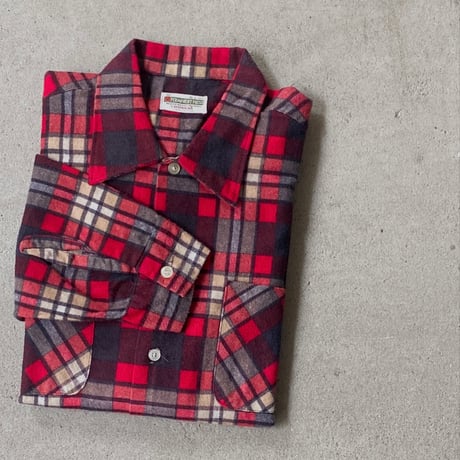 1960's〜 DONLIN Flannel L/S Shirt Deadstock
