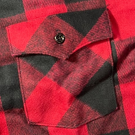 1980's WINTER RUN Heavy Flannel L/S Shirt Deadstock