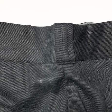 1960's HOUSE OF NATIONS Cotton Trousers Black Deadstock