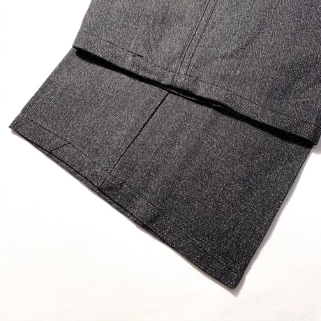 1950's LE MONT BLANC Black Chambray Trousers Deadstock