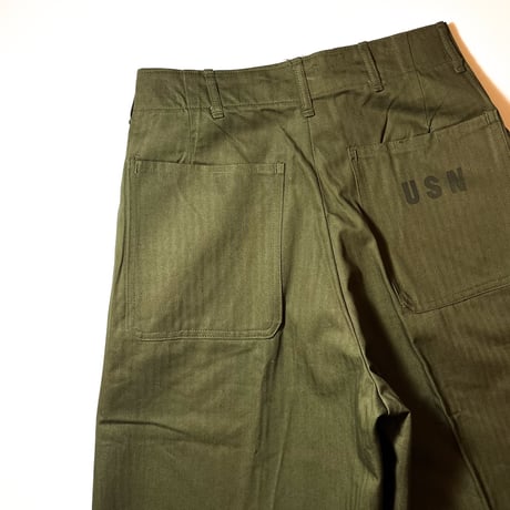 1940's US.NAVY N-3 Herringbone Trousers Deadstock