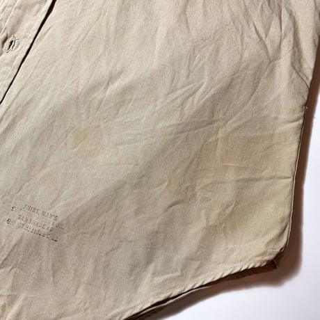 1960's US.ARMY Poplin L/S Shirt